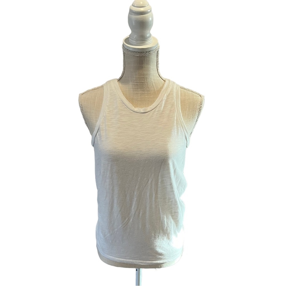 AEROPOSTALE SLEEVELESS TIE BACK WHITE SHIRT! SIZE: SMALL.